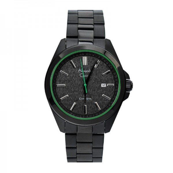 Alexandre Christie AC 8644 Black Green Man MDBIPBAGN